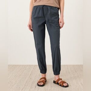 Pact Organic Stretch Poplin Jogger Steel Blue Size XL